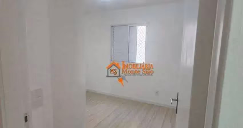 Apartamento a venda com 77m² com 3 quartos, 1 suíte e 2 vagas no condomínio parque residence - jardim flor da montanha - guarulhos/sp