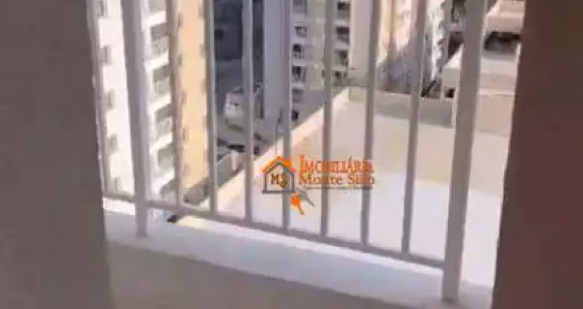 Apartamento à venda com 43m², 2 quartos, sala com sacada no condomínio flap - vila são joão, guarulhos, sp