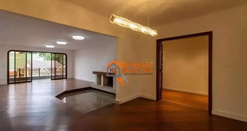 Apartamento com 3 dormitórios à venda, 220 m² por r$ 1.500.000,00 - vila galvão - guarulhos/sp