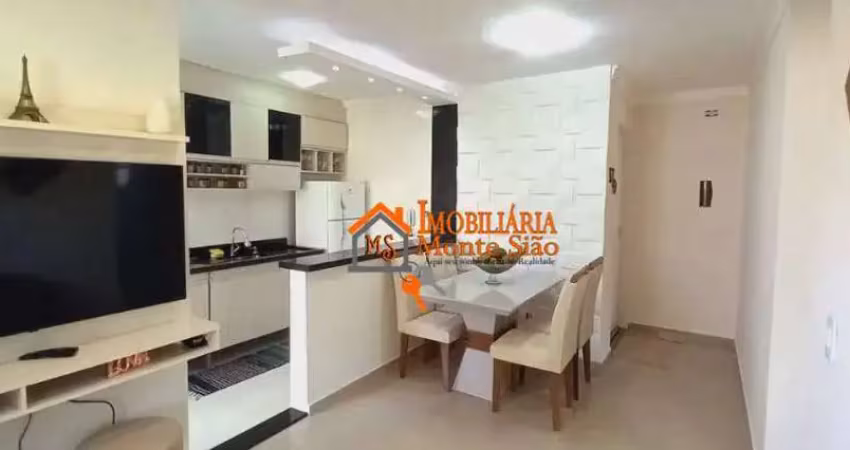 Apartamento com 2 dormitórios à venda, 49 m² por r$ 245.000,00 - jardim guilhermino - guarulhos/sp
