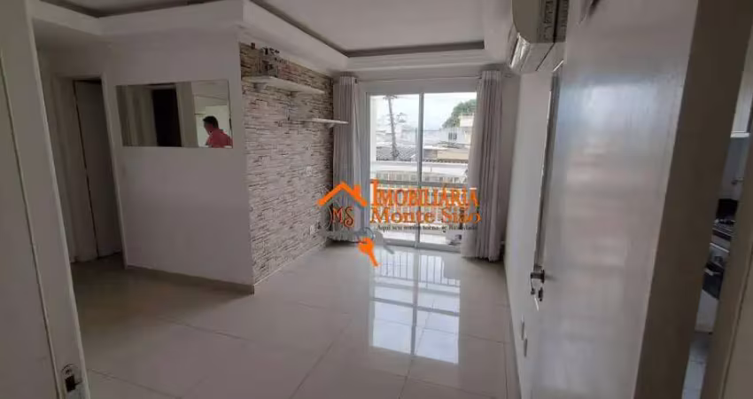 Apartamento com 2 dormitórios à venda, 56 m² por r$ 480.000,00 - vila das palmeiras - guarulhos/sp