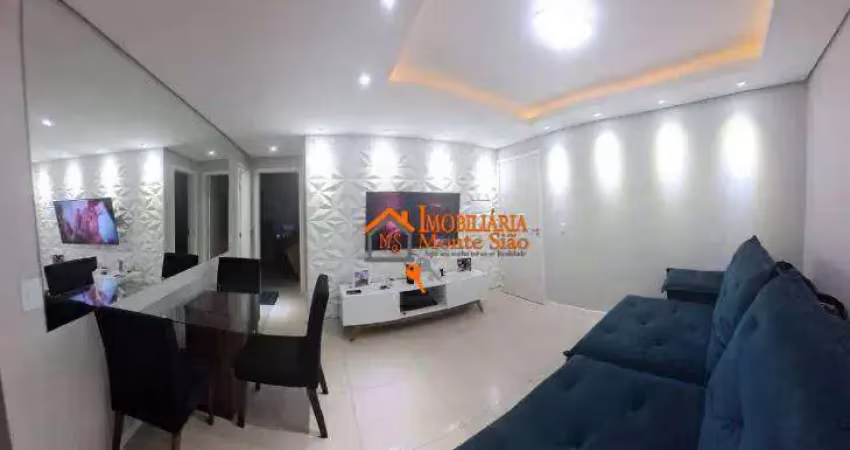 Apartamento com 2 dormitórios à venda, 58 m² por r$ 420.000,00 - gopoúva - guarulhos/sp