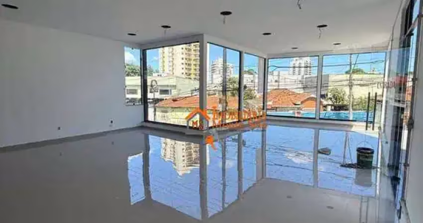 Salão para alugar, 335 m² por r$ 12.800,00/mês - vila galvão - guarulhos/sp