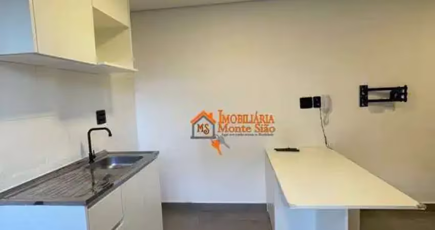 Apartamento com 1 dormitório para alugar, 29 m² por r$ 1.100,00/mês - jardim tranqüilidade - guarulhos/sp