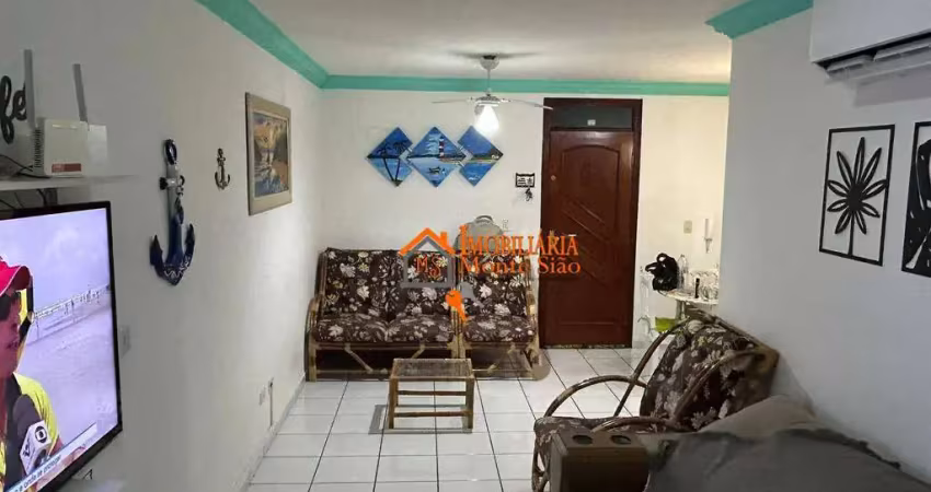 Apartamento com 2 dormitórios à venda, 87 m² por r$ 315.000,00 - tupi - praia grande/sp