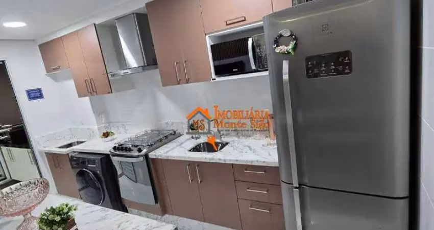 Apartamento com 2 dormitórios à venda, 59 m² por r$ 470.000,00 - vila nova bonsucesso - guarulhos/sp