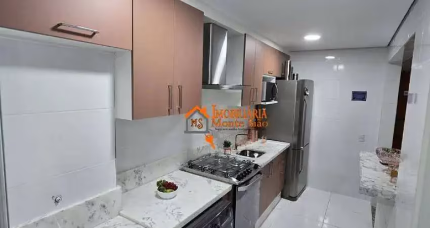 Apartamento com 2 dormitórios à venda, 59 m² por r$ 470.000,00 - vila nova bonsucesso - guarulhos/sp