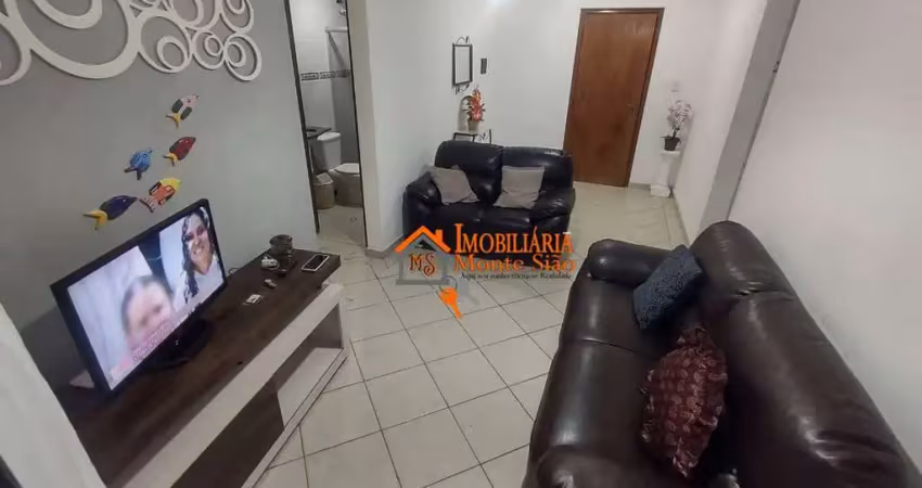Apartamento com 60m² com 1 quarto, suíte, mobiliado, por r$ 270.000 - ocian - praia grande/sp