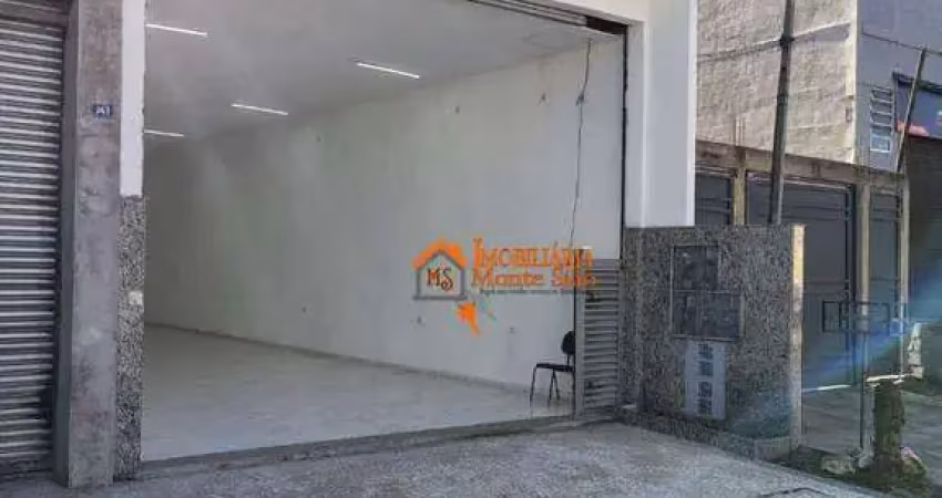 Salão para alugar, 160 m² por r$ 6.284,00 - vila nova bonsucesso - guarulhos/sp