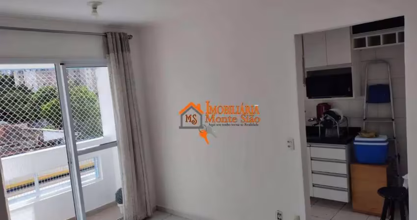 Apartamento com 2 dormitórios para alugar, 52 m² por r$ 2.909,00/mês - jardim flor da montanha - guarulhos/sp