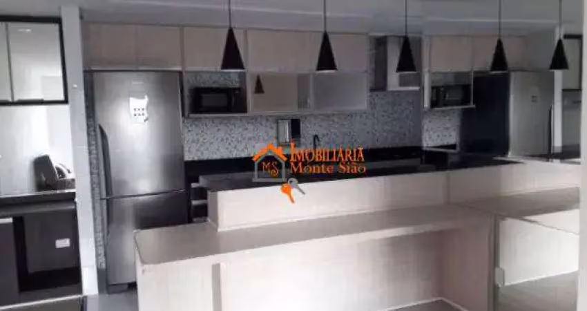 Apartamento com 3 dormitórios à venda, 82 m² por r$ 639.000,00 - jardim flor da montanha - guarulhos/sp