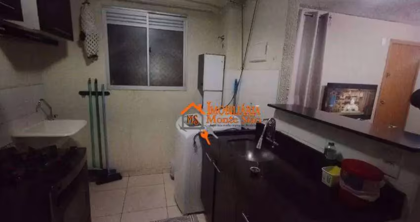 Apartamento com 2 dormitórios à venda, 42 m² por r$ 235.000,00 - água chata - guarulhos/sp
