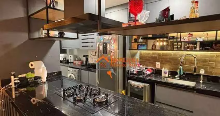 Apartamento à venda com 106m², com 3 quartos, 1 suíte, 2 vagas, varanda gourmet e fino acabamento, jardim flor da montanha, guarulhos, s