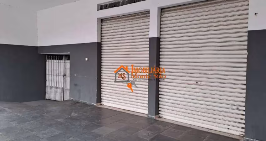 Salão para alugar, 125 m² por r$ 5.087,07/mês - parque continental i - guarulhos/sp