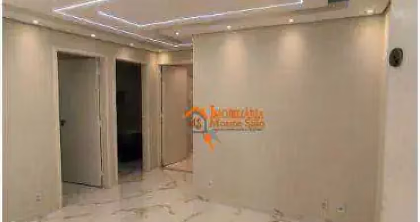 Apartamento com 2 dormitórios à venda, 62 m² por r$ 225.000,00 - jardim guilhermino - guarulhos/sp