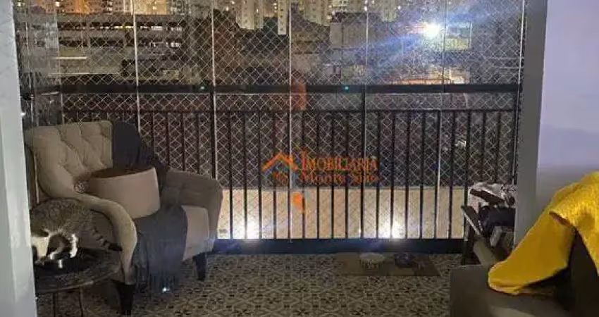 Apartamento com 2 dormitórios, 75 m² - venda por r$ 586.000,00 ou aluguel por r$ 5.160,00/mês - picanco - guarulhos/sp