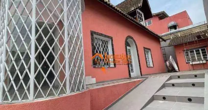 Sobrado com 5 dormitórios para alugar, 620 m² por r$ 15.883,00/mês - vila rosália - guarulhos/sp