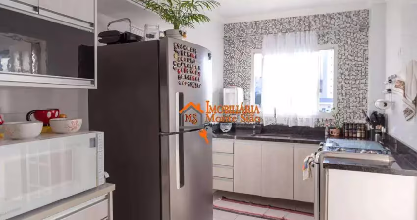 Apartamento com 2 dormitórios à venda, 77 m² por r$ 349.000,00 - gopoúva - guarulhos/sp