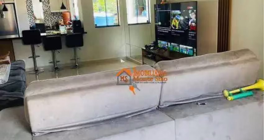 Sobrado com 2 dormitórios à venda, 180 m² por r$ 426.000,00 - recreio são jorge - guarulhos/sp