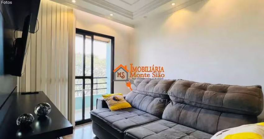 Apartamento com 3 dormitórios à venda, 64 m² por r$ 490.000,00 - gopoúva - guarulhos/sp
