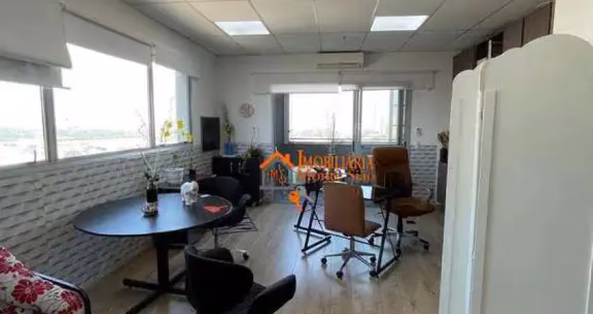 Sala para alugar, 38 m² por r$ 3.720,00/mês - vila pedro moreira - guarulhos/sp