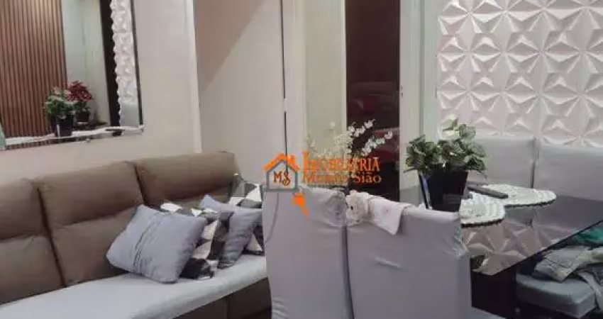 Apartamento com 2 dormitórios à venda, 53 m² por r$ 140.000,00 - vila nova bonsucesso - guarulhos/sp