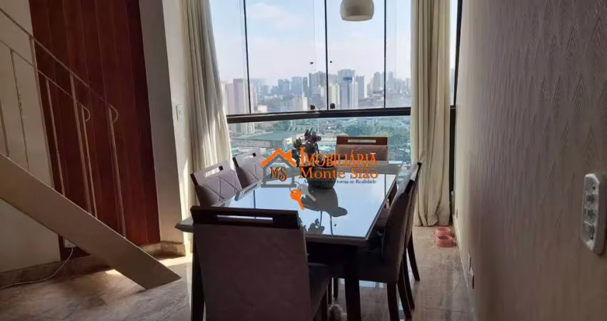 Cobertura com 3 dormitórios à venda, 105 m² por r$ 682.000,00 - macedo - guarulhos/sp