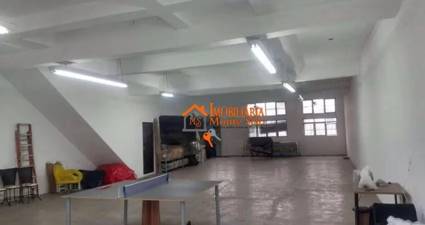 Salão para alugar, 230 m² por r$ 3.411/mês - vila flórida - guarulhos/são paulo