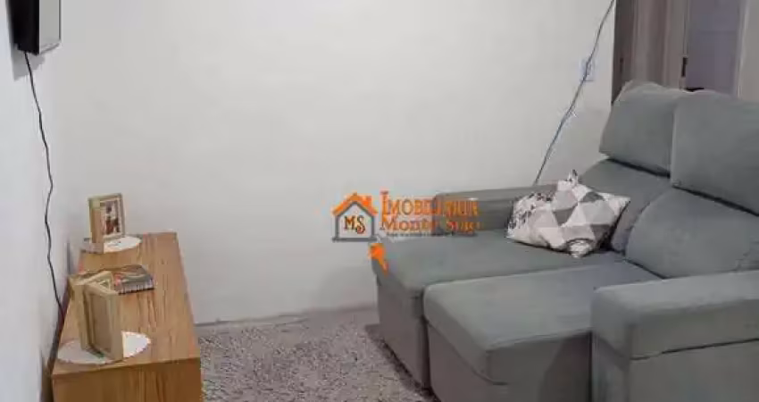 Apartamento com 2 dormitórios à venda, 45 m² por r$ 260.000 - jardim do triunfo - guarulhos/sp