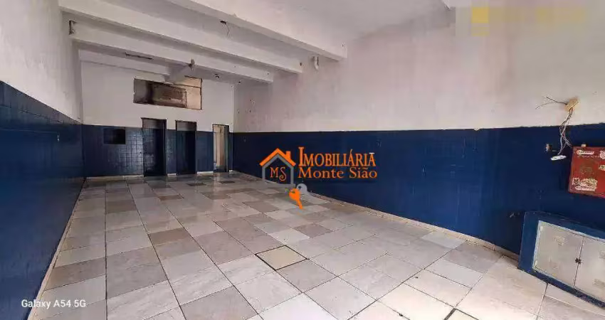 Salão para alugar, 80 m² por r$ 1.780,00/mês - jardim vera - guarulhos/sp