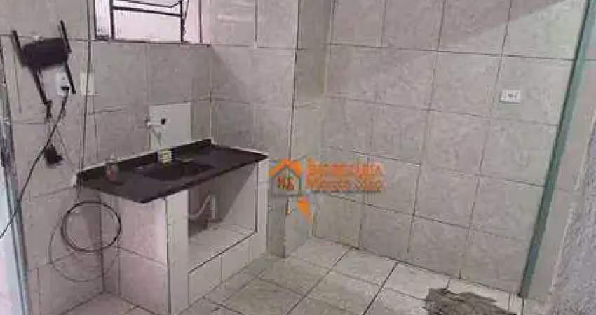 Kitnet com 1 dormitório para alugar, 22 m² por r$ 570,00/mês - jardim santa lídia - guarulhos/sp