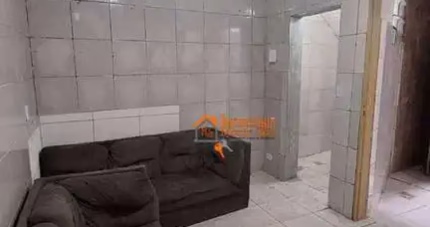 Kitnet com 1 dormitório para alugar, 38 m² por r$ 1.020,00/mês - jardim santa lídia - guarulhos/sp