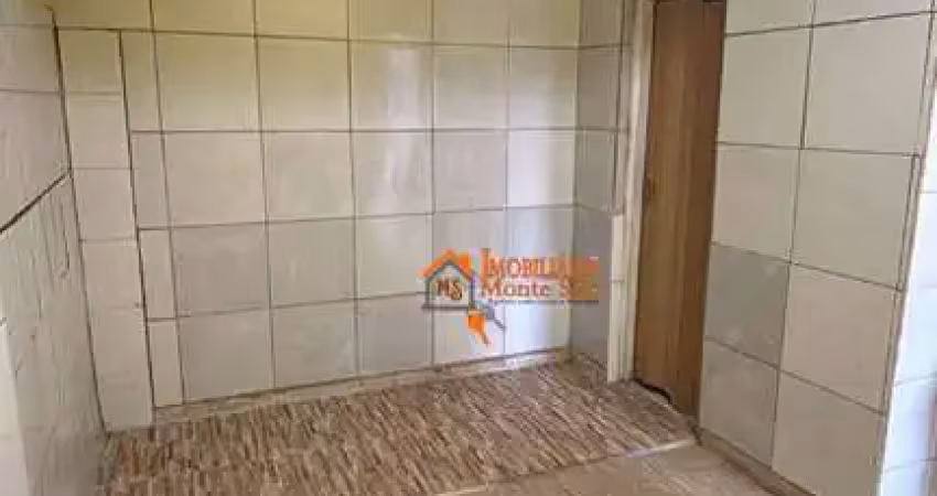 Kitnet com 1 dormitório para alugar por r$ 550/mês - jardim santa lídia - guarulhos/sp