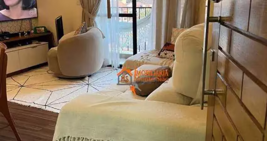 Apartamento com 2 dormitórios à venda, 65 m² por r$ 365.000,00 - vila rosália - guarulhos/sp