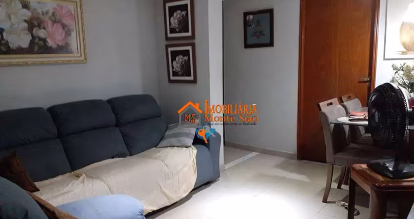Apartamento com 3 dormitórios à venda por r$ 381.000 - parque cecap - guarulhos/sp