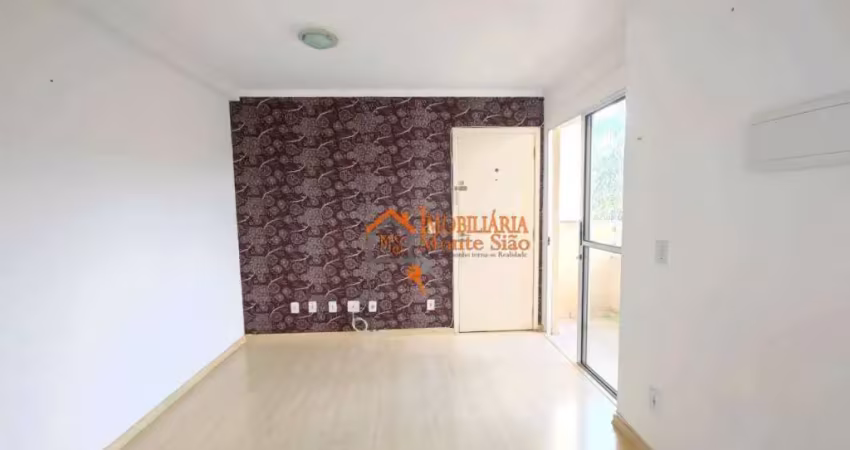 Apartamento com 2 dormitórios à venda, 46 m² por r$ 264.000,00 - pimentas - guarulhos/sp