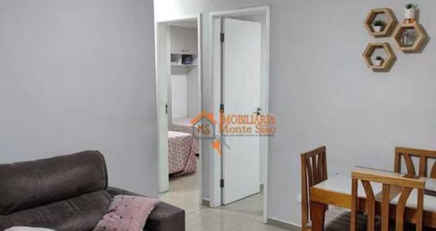 Apartamento com 2 dormitórios à venda, 46 m² por R$ 215.000,00 - Jardim Santo Expedito - Guarulhos/SP