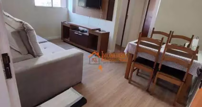 Apartamento com 2 dormitórios à venda, 45 m² por r$ 195.000,00 - jardim são luis - guarulhos/sp