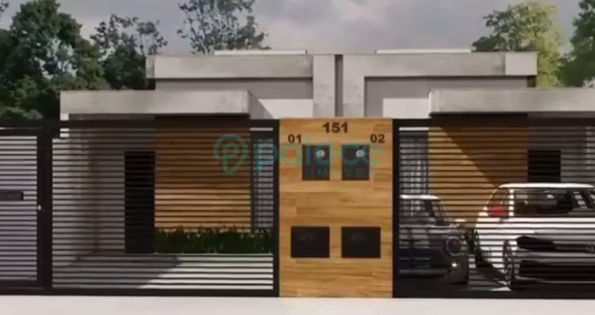 Casa 02 quartos sendo 01 suíte, 02 vagas com 60 m2, no valor de r$335.000,00