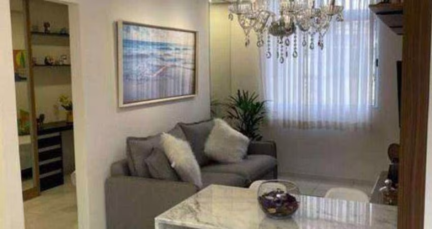 Apartamento com 2 dormitórios à venda, 47 m² por R$ 289.000,00 - Catiapoã - São Vicente/SP