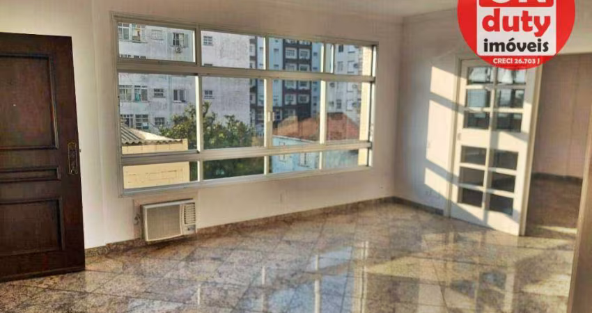 Apartamento com 3 quartos para alugar, 130 m² por R$ 7.500/mês - Ponta da Praia - Santos/SP