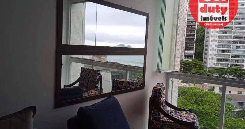 Apartamento com 3 dormitórios à venda, 110 m² por r$ 840.000,00 - pitangueiras praia - guarujá/sp