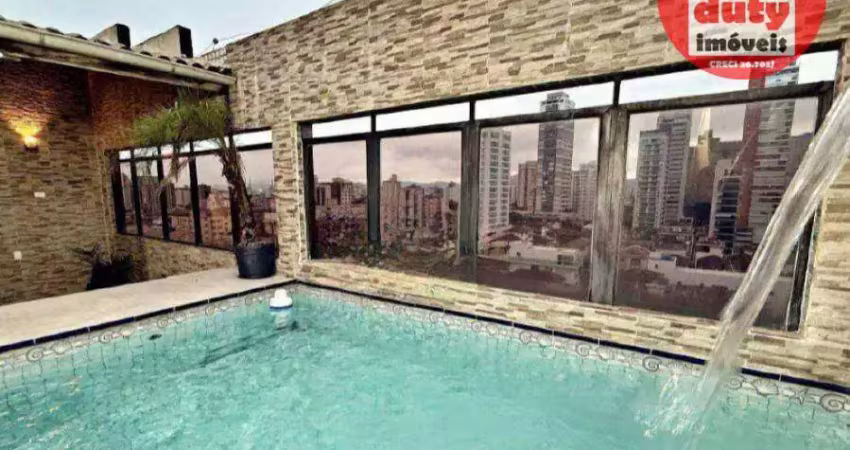 Cobertura com 3 quartos à venda, 258 m² por r$ 2.520.000 - boqueirão - santos/sp