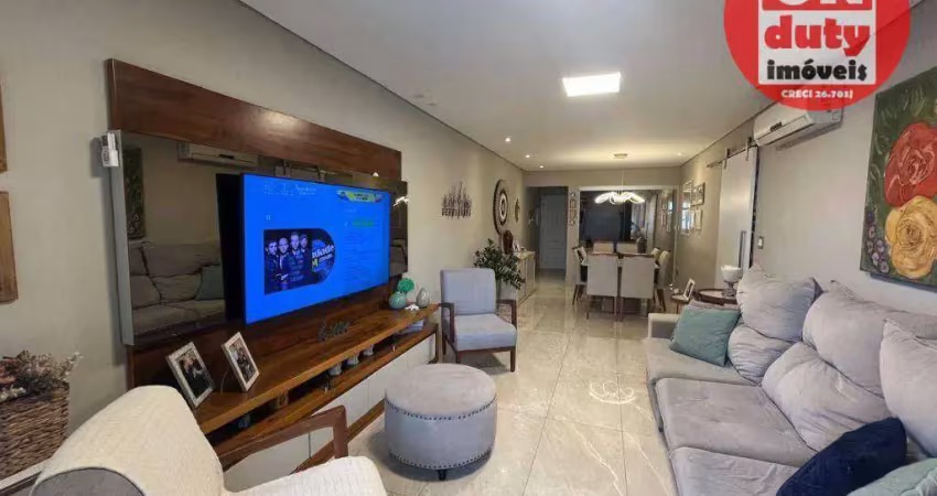 Apartamento com 3 dormitórios à venda, 134 m² por r$ 995.000,00 - josé menino - santos/sp