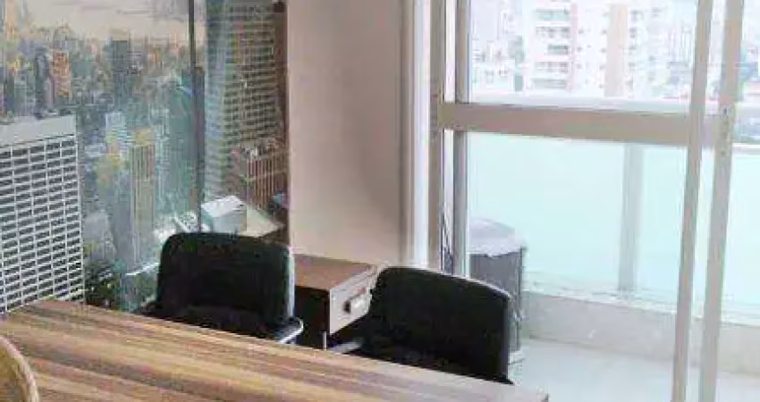 Sala para alugar, 44 m² por r$ 4.000,00/mês - boqueirão - santos/sp