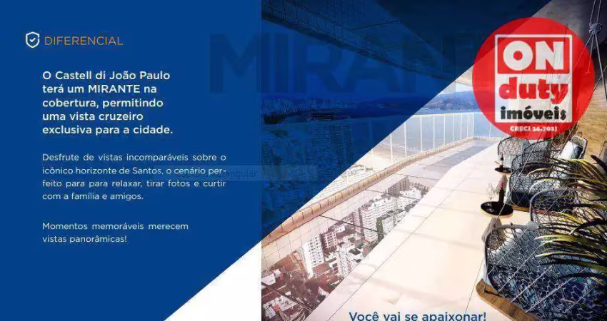 Espetacular Cobertura com 4 dormitórios à venda, 248 m² por R$ 5.191.000 - José Menino - Santos/SP