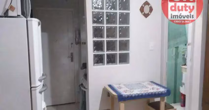 Kitnet com 1 dormitório à venda, 24 m² por r$ 265.000,00 - embaré - santos/sp