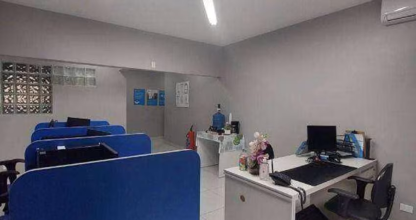 Sala, 90 m² - venda por R$ 340.000,00 ou aluguel por R$ 3.000,00/mês - Centro - Santos/SP