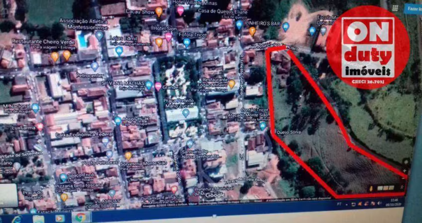 Terreno à venda, 50000 m² por r$ 6.500.000,00 - centro - monte sião/mg