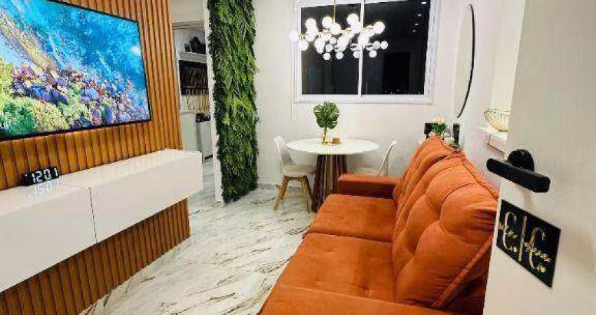 Apartamento à venda, 46 m² por R$ 340.000,00 - Areia Branca - Santos/SP